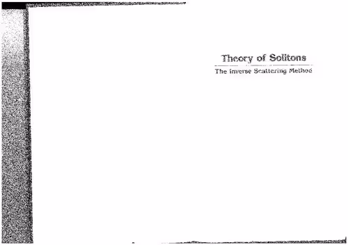 خرید و دانلود نسخه کامل کتاب Theory of solitons : the inverse scattering method