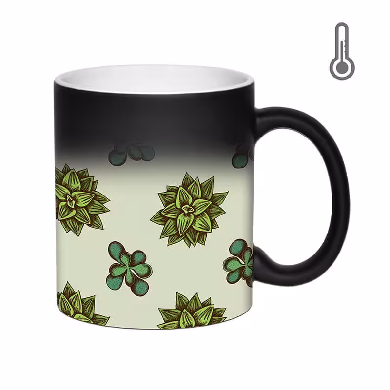 خرید و قیمت ماگ حرارتی طرح گل و برگ کد 1911