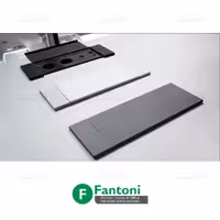 پریز برق مدل آمریکن پلاس با درب فلپ رنگ مشکی فانتونی N412