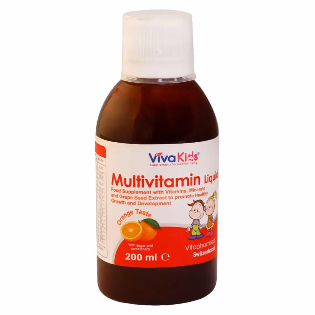 شربت مولتی ویتامین کودکان ویواکیدز  200 میلی لیتری
