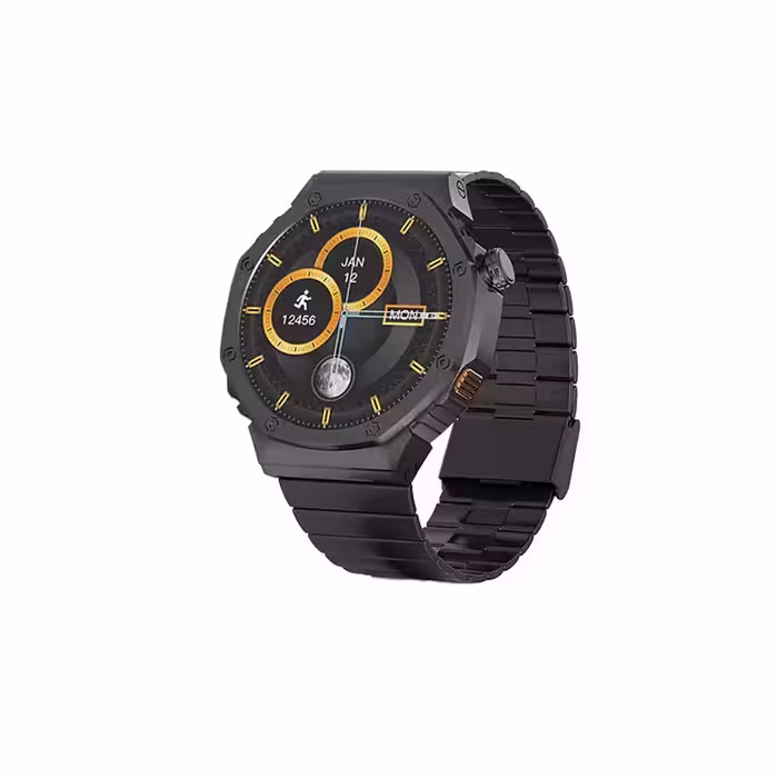 ساعت هوشمند هاینو تکو مدل BGH WIRELESS 41RW BEST 2008 دارای قابلیت های صفحه نمایش رنگی، صفحه نمایش لمسی، کنترل موسیقی (Music Player)، قابلیت مکالمه از طریق بلوتوث بند فلز | کالا مکس