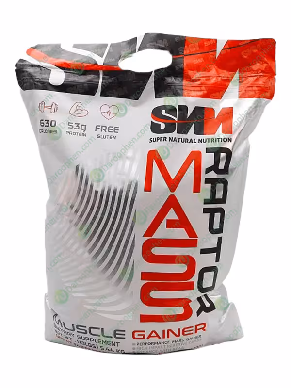 پودر مس گینر رپتور سوپر نچرال اس ان ان 5440 گرم – SNN Mass Gainer Raptor Powder 5440 g