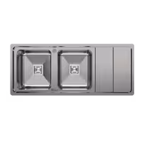 سینک ظرفشویی دو لگن توکار کد BS-842 لگن چپ بیمکث