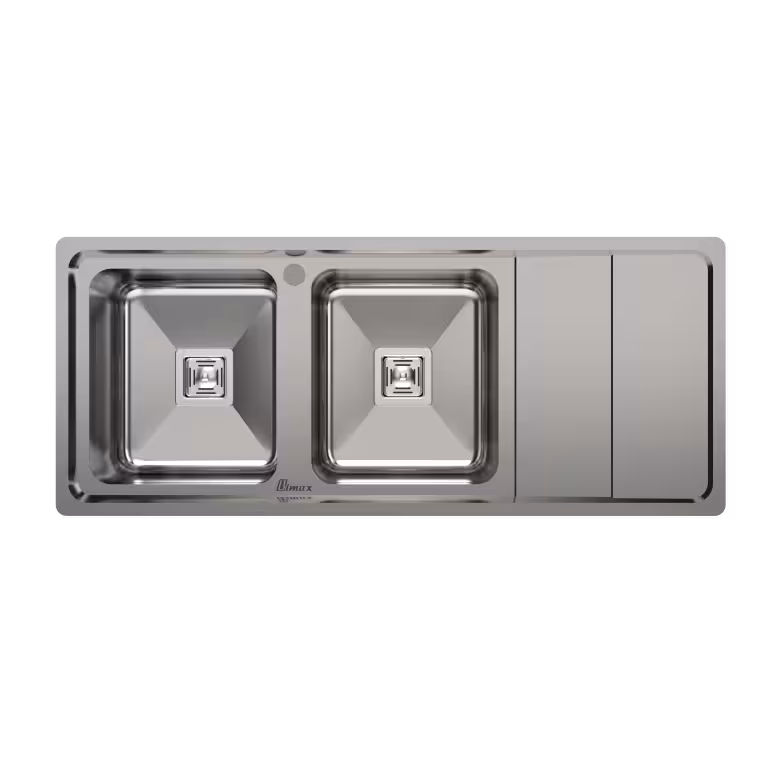 سینک ظرفشویی دو لگن توکار کد BS-842 لگن چپ بیمکث