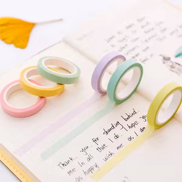 چسب تزیینی ساده Paper Journal Tape