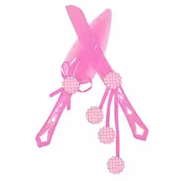 کارد کیک بری تم تولد خالدار صورتی