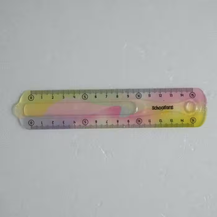 خط کش15سانت ژله ای اکلیلی پاستلی اسکول فنز کد923300