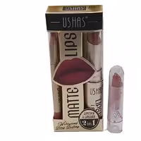 رژ لب جامد و مداد لب یوشاس USHAS شماره 08