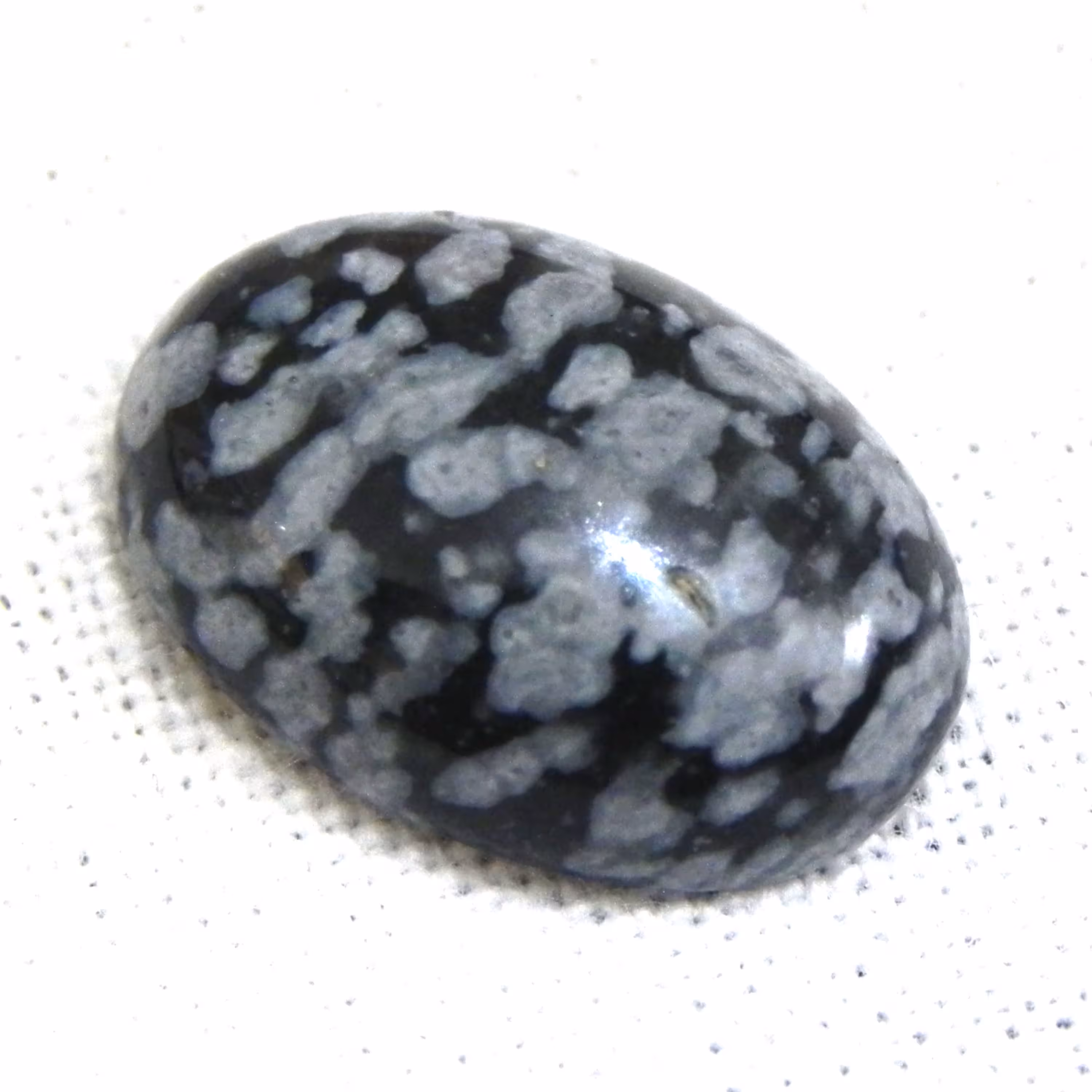 نگین انگشتری ابسیدین دونه برفی مکزیک اصل معدنی کد2