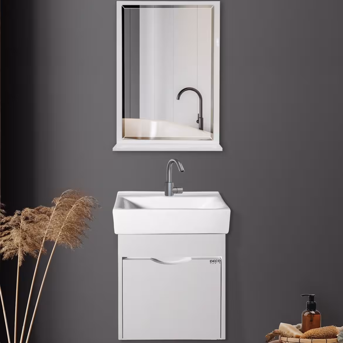 ست کابینت روشویی آینه مدل آتیلا مناسب فضای کوچک ارسال سراسر کشور هزینه ارسال با مشتری