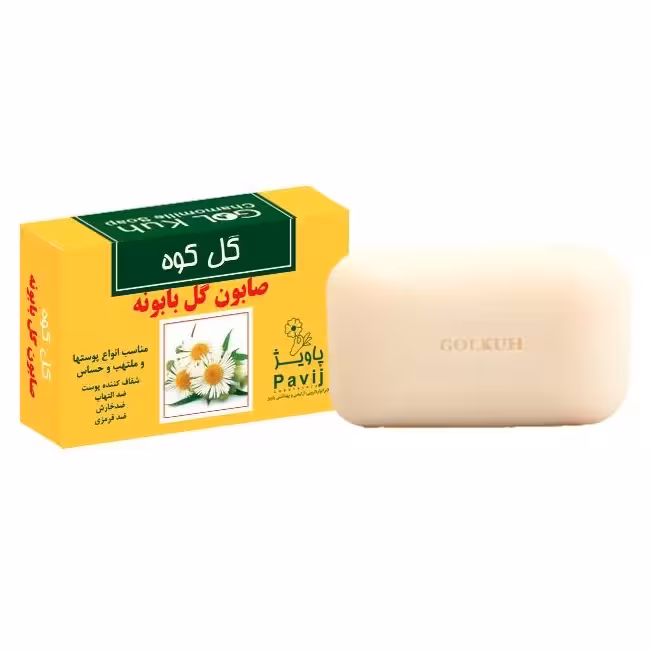 صابون شستشو گل کوه مدل بابونه وزن 100 گرم