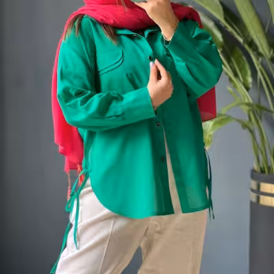 مانتو اسپرت زنانه داکرون مدل دونقاب