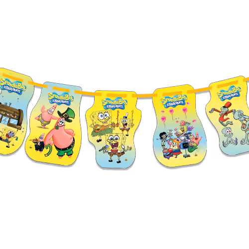 ریسه تم تولد باب اسفنجی