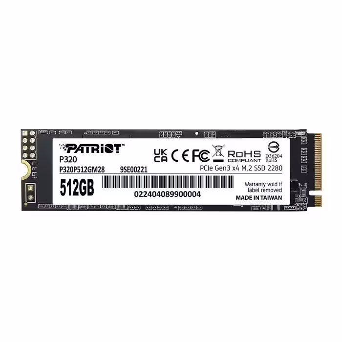 حافظه SSD M.2 پاتریوت مدل P320 – ظرفیت 512 گیگابایت