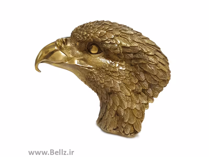 مجسمه برنزی سر عقاب (کد 2)