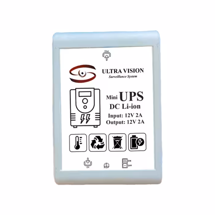 UPS دوربین مداربسته 12 ولت UltraVision ظرفیت 6000 میلی آمپر ساعت