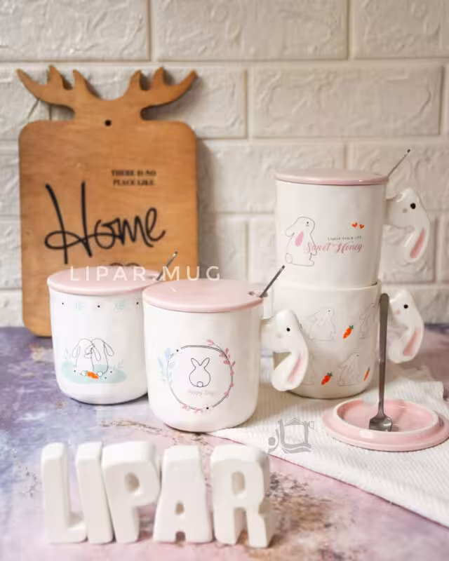 ماگ خرگوش دسته خرگوش کد 3696