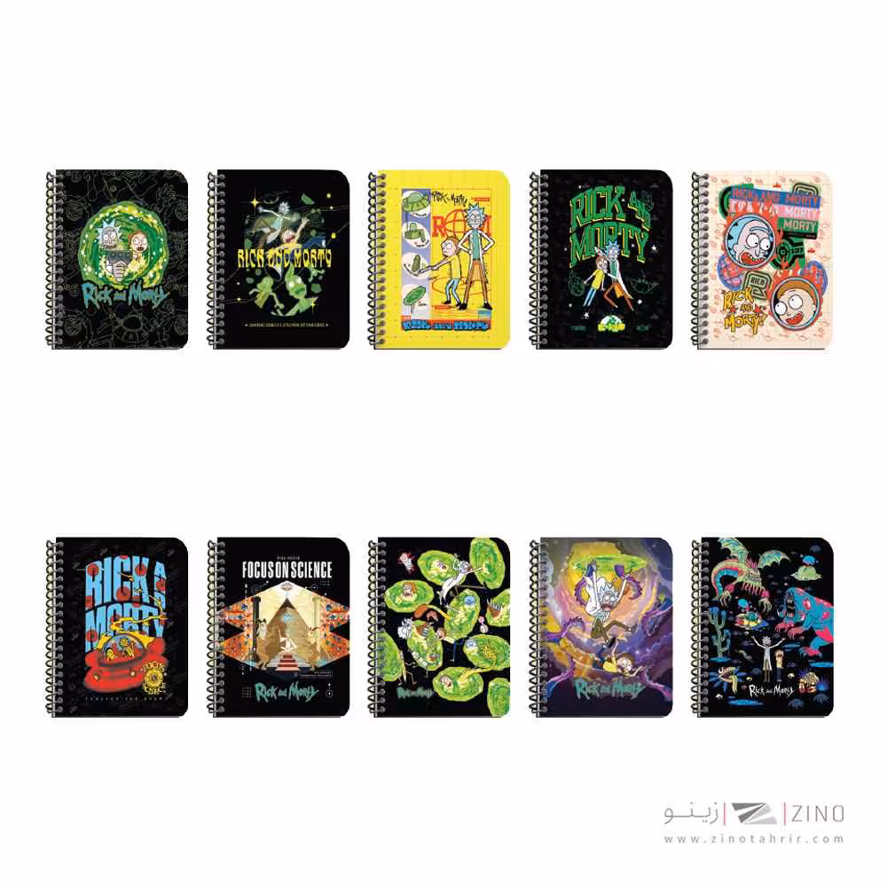 پلنر80برگ160*210سیمی جلدسخت لانگو سری ریک و مورتی
