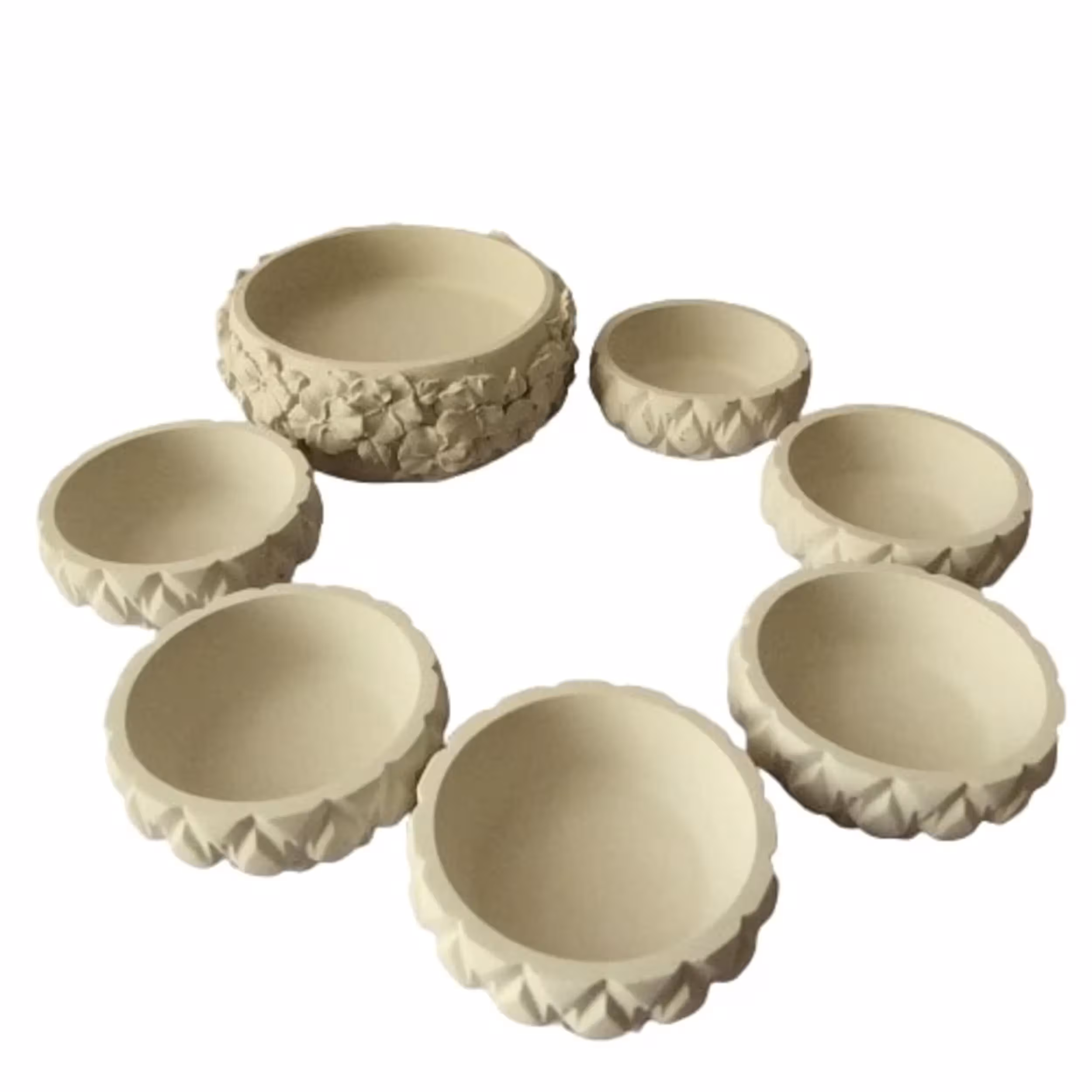 مجموعه ظروف هفت سین هفت پارچه مدل گلی