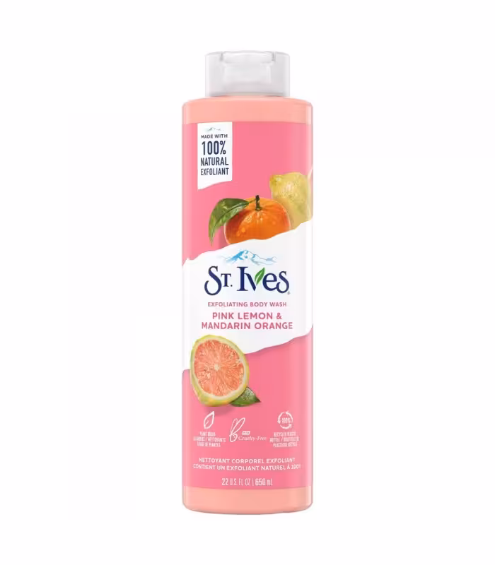 شامپو بدن اسکراب دار سنت ایوز St Ives حاوی عصاره گریپ‌فروت و پرتقال