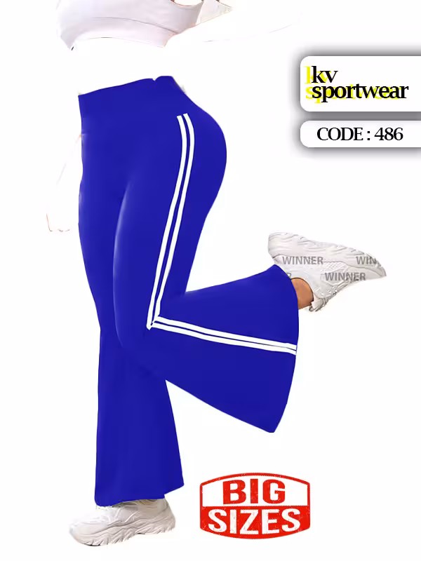 شلوار دمپا بوت کات سایز بزرگ اسپرت ورزشی زنانه کد 002