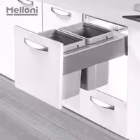 سطل 2 قلو ریلی ملونی 9003 - یراقینو فروش یراق آلات کابینت و درب