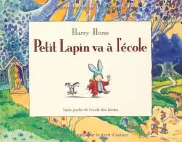 کتاب داستان فرانسوی خرگوش کوچولو به مدرسه می رود Petit Lapin va à l’école