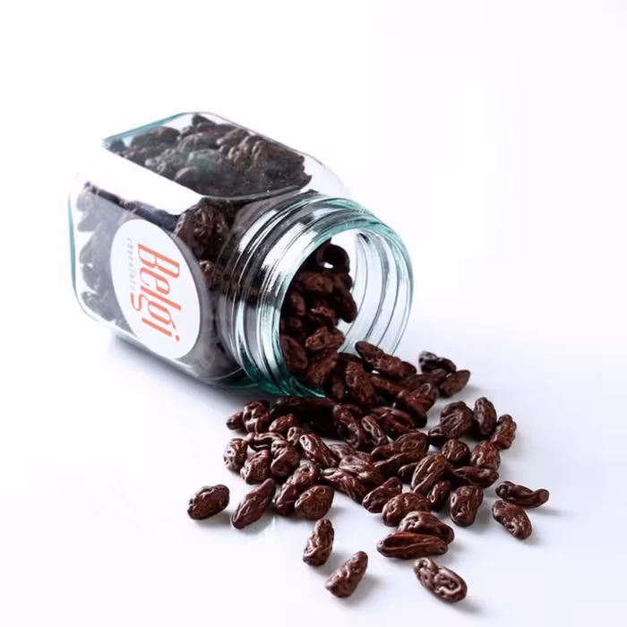 دراژه کشمش با روکش شکلات دارک ریل callebaut بلژیک