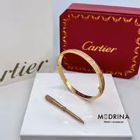 دسبتند لاو کارتیه فول نگین رزگلد سایز 17 Cartier