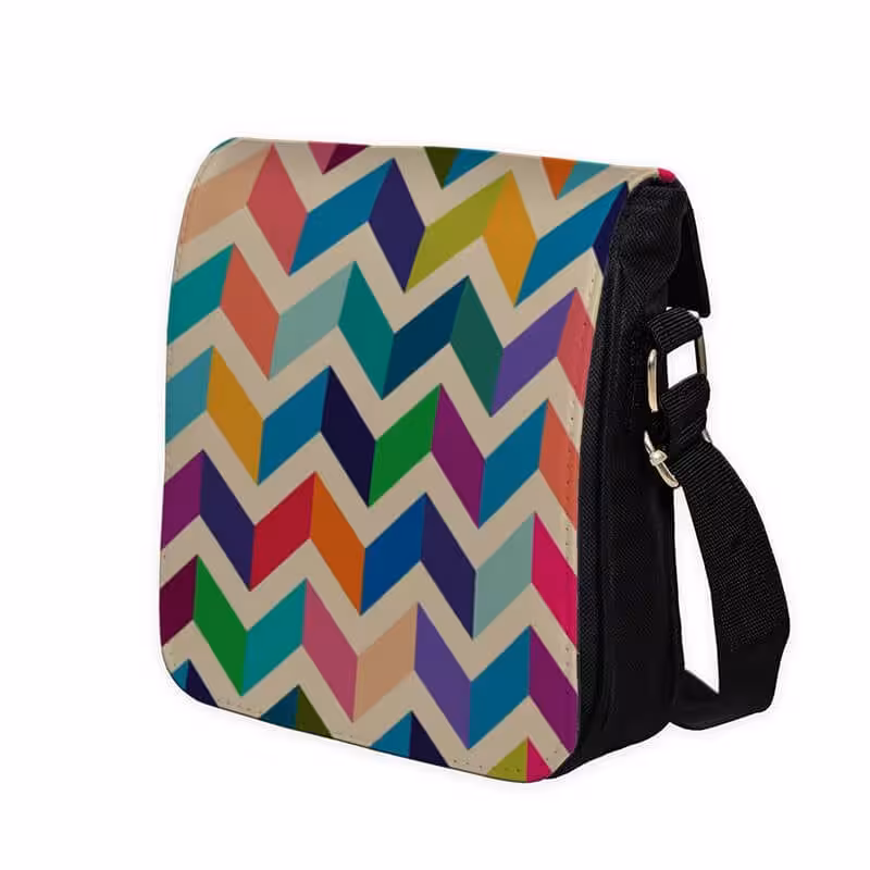 خرید و قیمت کیف دوشی طرح پترن رنگی کد 8304