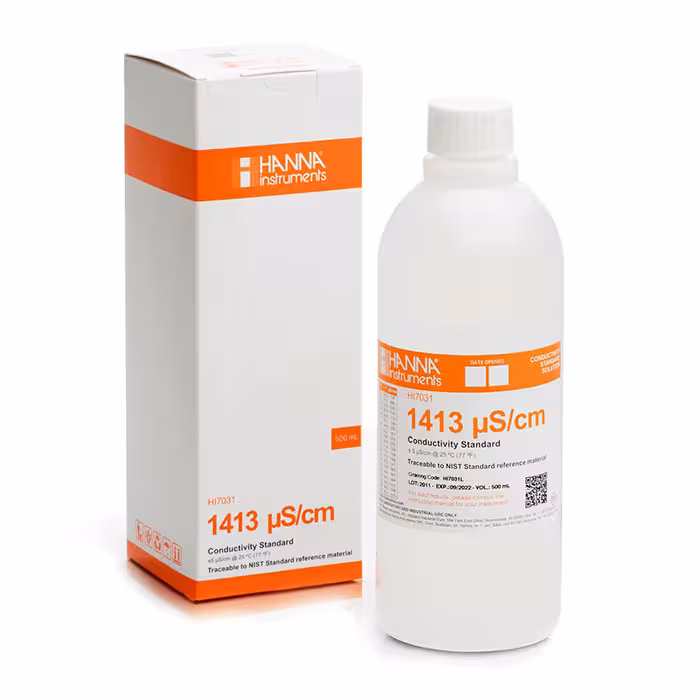 استاندارد هدایت 1413µS/cm هانا HANNA HI7031L