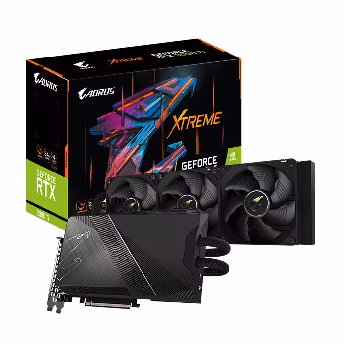 کارت گرافیک گیگابایت GeForce RTX 3090 TI AORUS XTREME WATERFORCE 24G