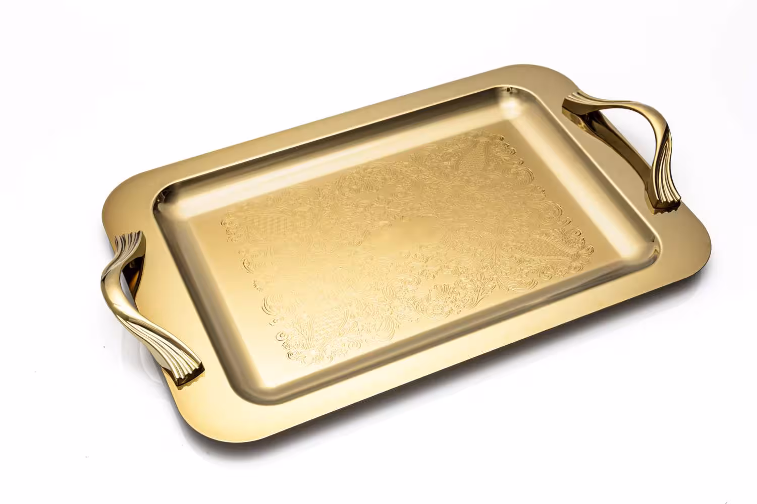 سینی سایز بزرگ تمام طلایی کد114799