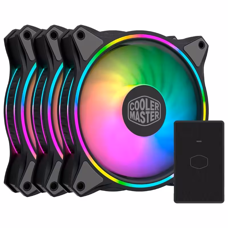 فن کیس کولر مستر سری MasterFan مدل MF120 Halo سه تایی