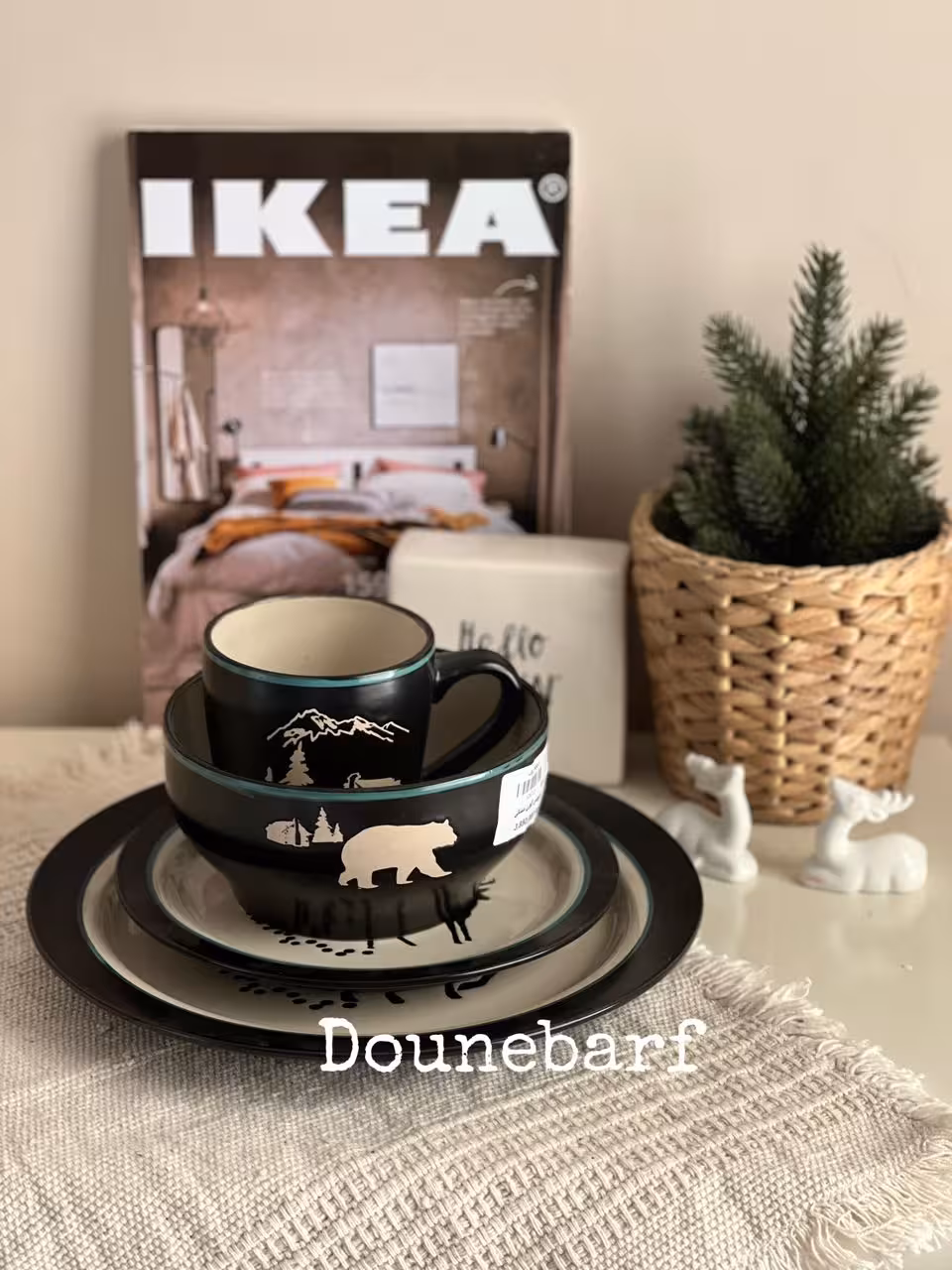 بشقاب طرح جنگل