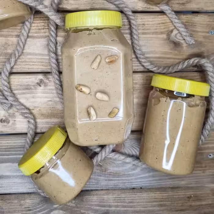 کره بادام زمینی نیم کیلویی طب سرا