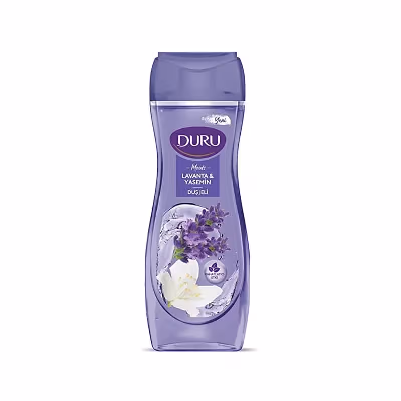 شامپو بدن دورو Duru سری Moods حاوی عصاره اسطوخودوس و گل یاس 450 میل