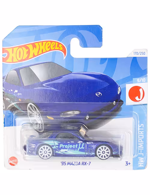 ماشین دکوری مدل 95 Mazda RX-7 Blue برند Hot Wheels