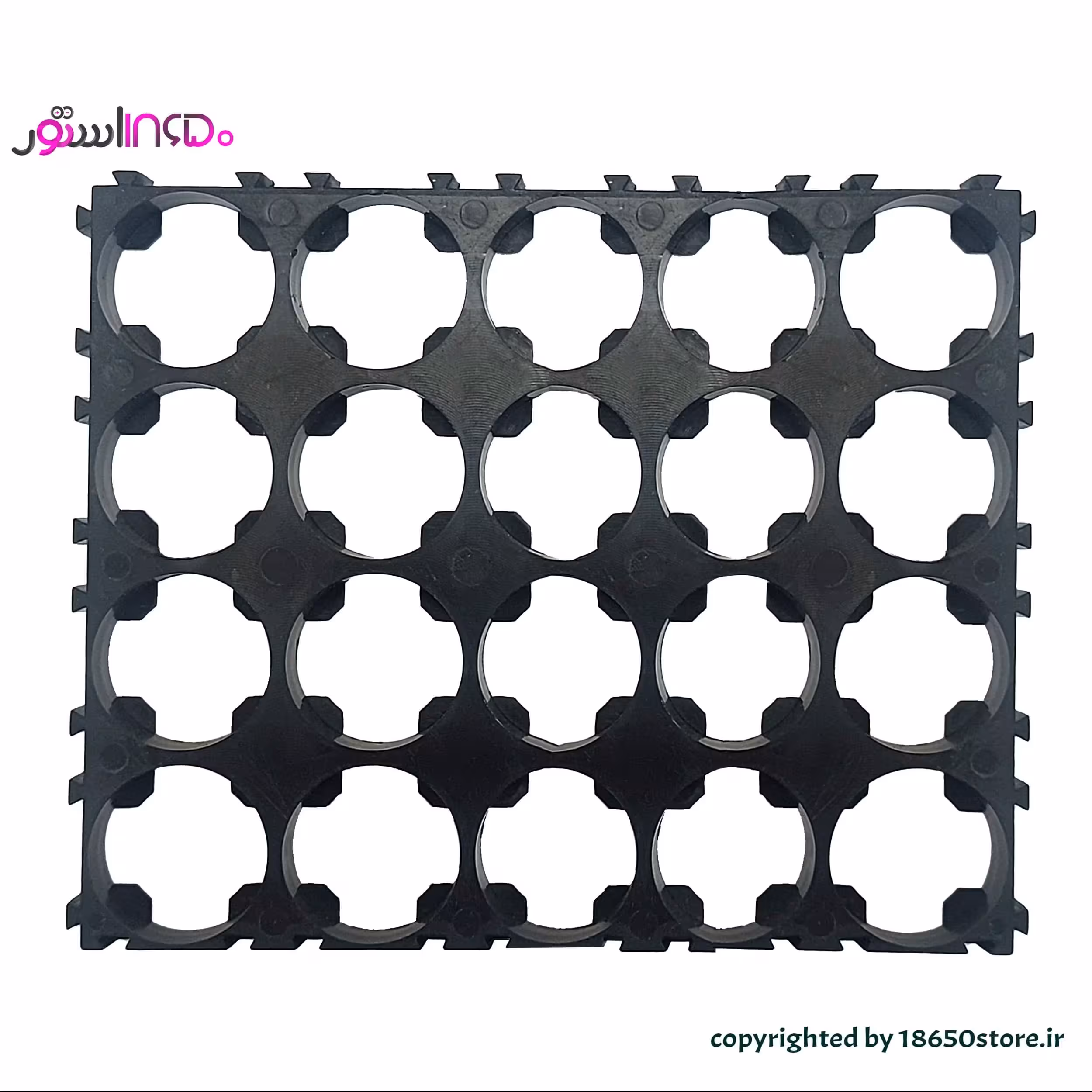 براکت پلاستیکی نگهدارنده 20 باتری 18650