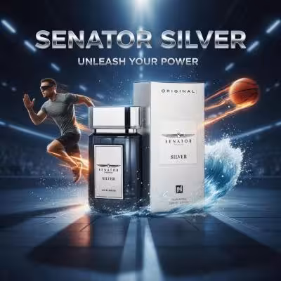 عطر پرفروش خنک مردانه سناتور سیلور جانوین جکوینز - 100 میل - هولوگرام اورجینال