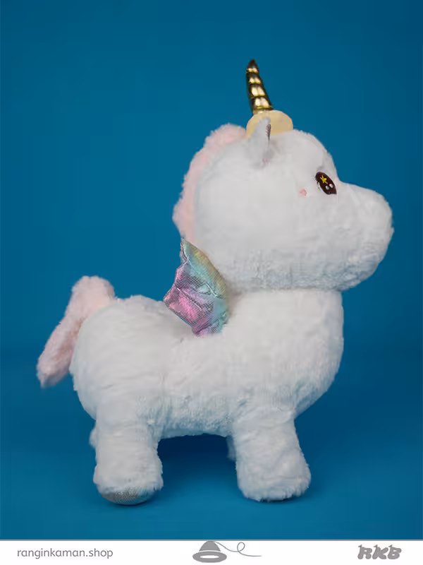 عروسک تک شاخ کروم سایز 2 Chrome unicorn doll size 2