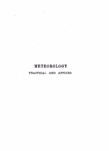 خرید و دانلود نسخه کامل کتاب Meteorology : Practical and Applied
