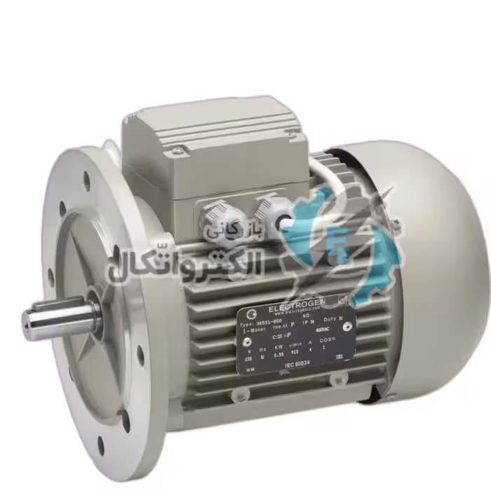 الکتروموتور تک فاز کلاج دار آلومینیومی 1500 دور الکتروژن CRS-1hp B5-80