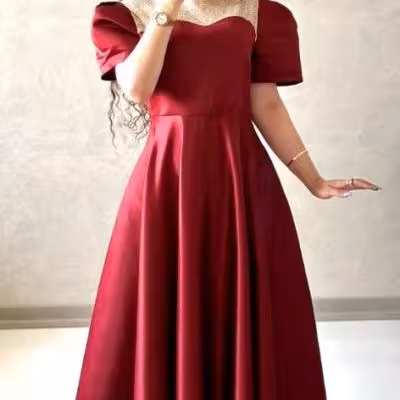 پیراهن زنانه ساتن مدل لباس مجلسی زنانه پیراهن ساتن ماکسی ساتن