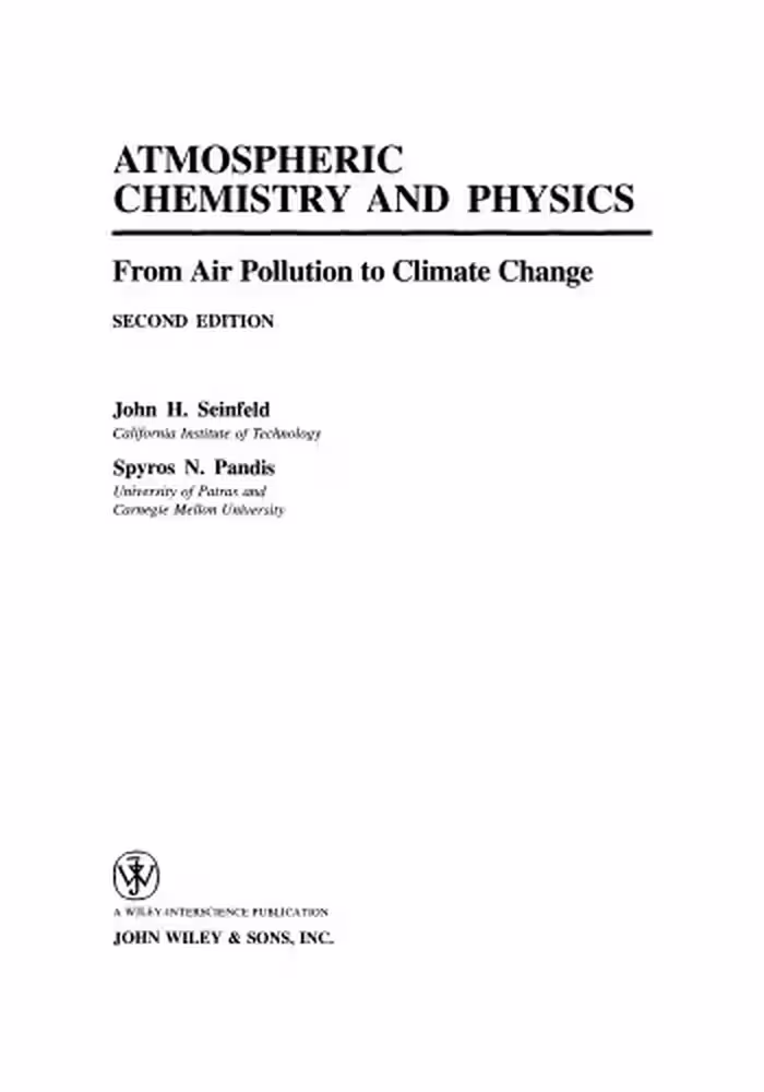 خرید و دانلود نسخه کامل کتاب Atmospheric chemistry and physics: from air pollution to climate change