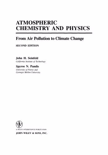 خرید و دانلود نسخه کامل کتاب Atmospheric chemistry and physics: from air pollution to climate change