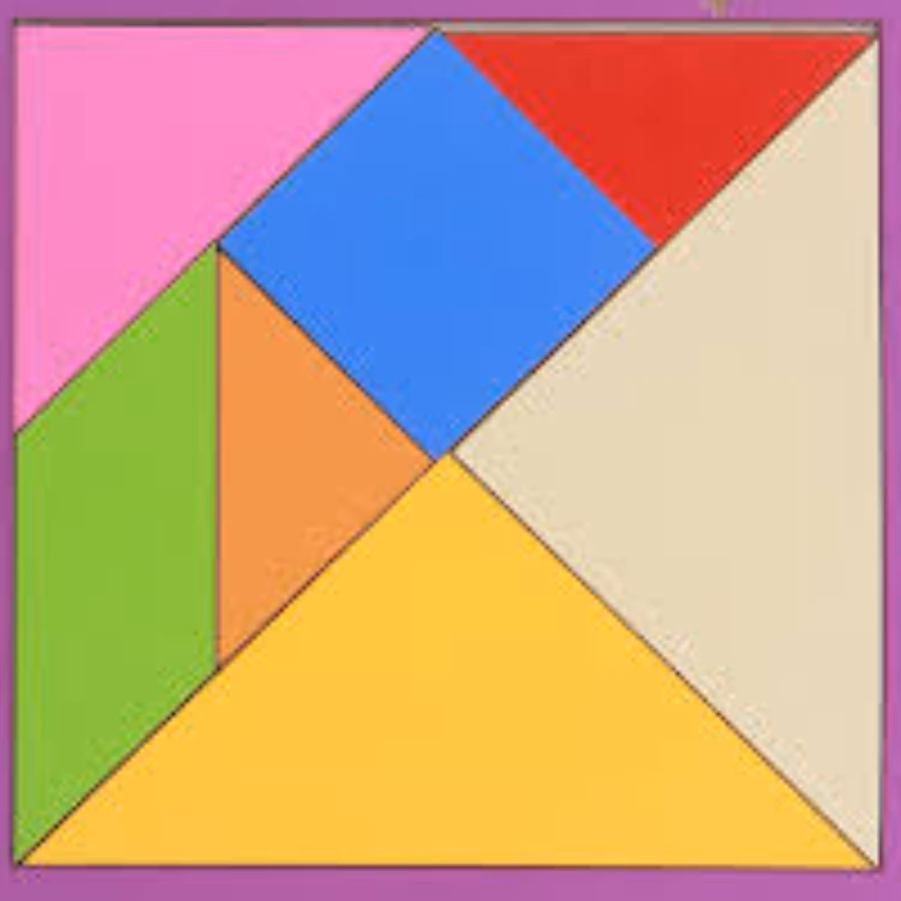 بازی فکری تانگو ( تانگرام ) چوبی