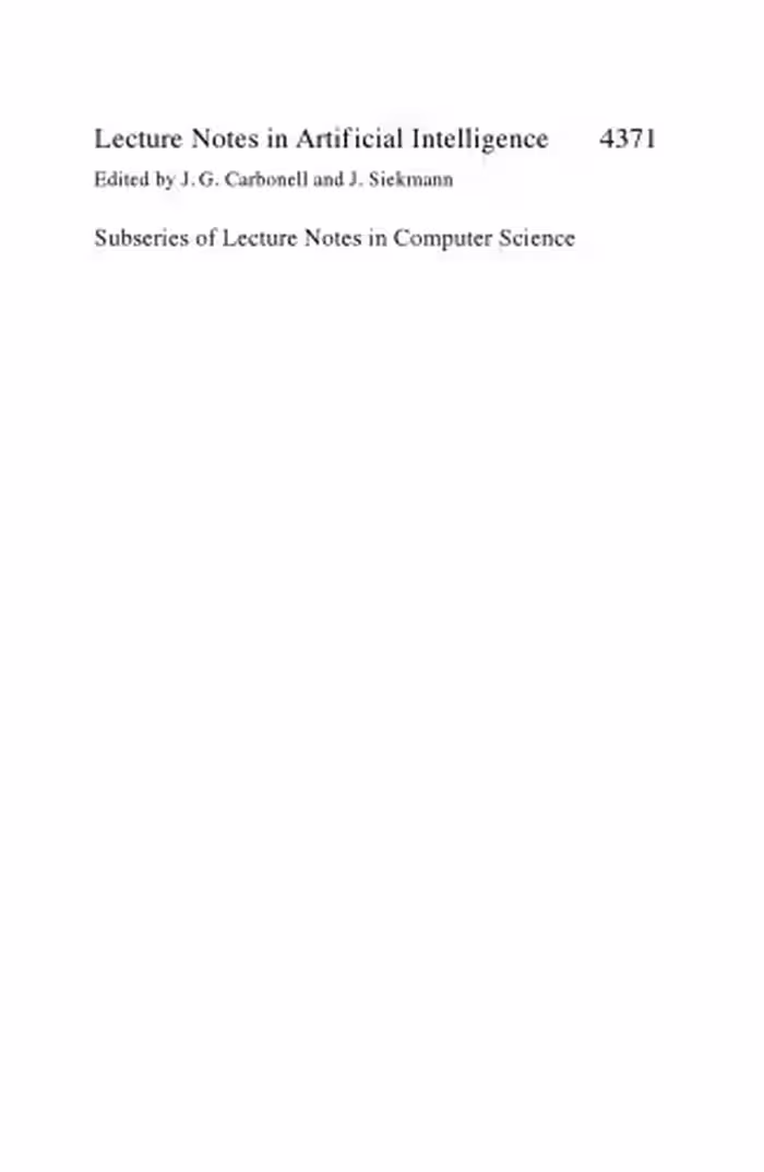 خرید و دانلود نسخه کامل کتاب Computational Logic in Multi-Agent Systems: 7th International Workshop, CLIMA VII, Hakodate, Japan, May 8-9, 2006, Revised Selected and Invited Papers