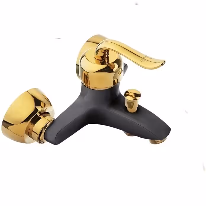 شیر حمام مدل قاصدک قاجاری مشکی طلایی