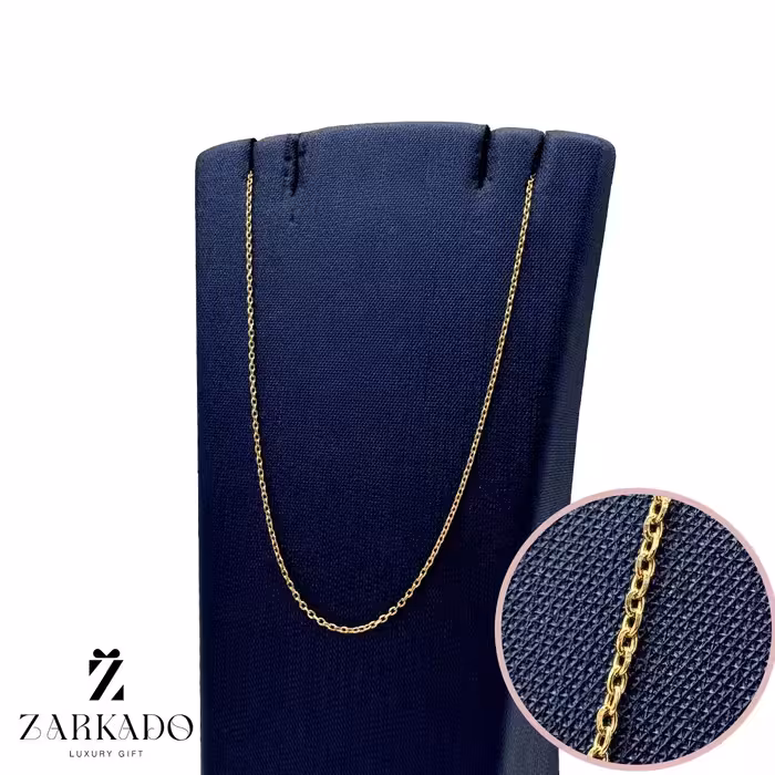 زنجیر طلا فلامینگو ریز سایز 40cm A - زرکادو